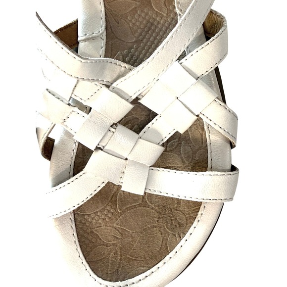 b.o.c. Born Concept White Strappy Woven Cage Sandals C6430101 Womens 7M - Picture 2 of 9